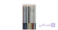 مداد مشکی طرح دار آریا