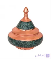 قندان سفینه بشقاب پرنده فیروزه کوب کوچک