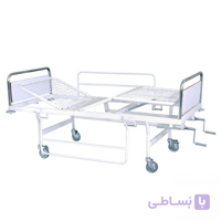 تخت بیمار مکانیکی ساده سه شکن