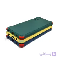 گارد سیلیکونی دکمه رنگی گوشی Galaxy A02