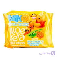 دستمال مرطوب نرم و پاک کننده کودک نینو ا Nino Emulsion Care System Wet Wipes 20pcs