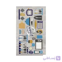 فرش 400 شانه کودک طرح آشپزخانه