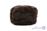 کلاه روسی خزدار قهوه ای تیره پوست طبیعی خرگوش