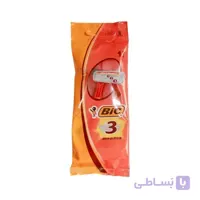 تیغ اصلاح 3 تیغه بیک مناسب پوست حساس بسته 1 عددی