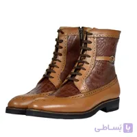 نیم بوت زیپ دار مردانه ونسی قهوه ای