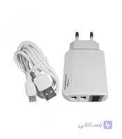 شارژر فست LAPROMAL مدل Lp-C3 به همراه کابل میکرو یو اس بی