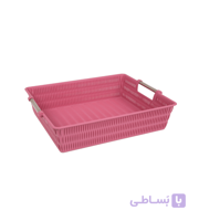 سبد بامبو دسته استیل سایز 1 لیمون Limon کد 1382