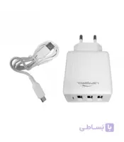 شارژر فست لاپرامول مدل LP-C43 به همراه کابل میکرو یو اس بی