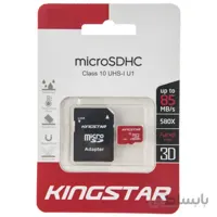 کارت حافظه microSDHC کینگ استار کلاس 10 استاندارد UHS-I U1 سرعت 85MBps ظرفیت 32 گیگابایت ا Kingstar UHS-I U1 Class 10 85MBps microSDHC With Adapter 32GB