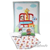 سرویس خواب سه تکه طرح اتوبوس حیوانات کد 2001 بیبی فورلایف Baby4life