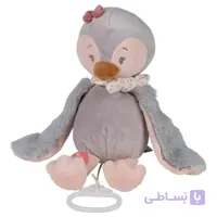 عروسک پولیشی موزیکال ناتو Nattou مدل پنگوئن Sacha And Pauline