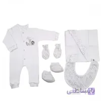 ست بیمارستانی 7 تکه نوزاد طرح خرس و شیر برند مادرکر MOTHERCARE