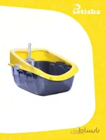 ظرف خاک لبه دار گربه جورج با بیلچه