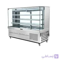 یخچال مکعبی ویترینی استیل 150 آیسان
