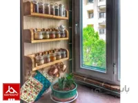 پک سه عددی شلف دیواری ا ساخته شده با چوب درختان جنگلی