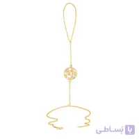 تمیمه طلا زنانه طرح اسلیمی گل کد LT410