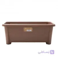 گلدان قهوه ای بزرگ طرح چوب(ساخت ‌ژاپن)