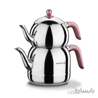 کتری و قوری کرکماز مدل Retro A195 ا Korkmaz Retro A 195 Kettle and Teapot