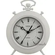 ساعت فلزی رومیزی لوتوس SAN LUIS کد BS-500 رنگ WHITE