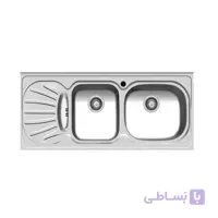 سینک ظرفشویی روکار اخوان ا Akhavan Double Bowl Sink 36
