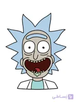 استیکر طرح ریک Rick