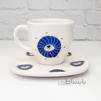 فنجان نعلبکی چای خوری چشم نظر کد ۱۳