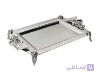 سینی استیل مستطیل نگار (متوسط) مدل 302