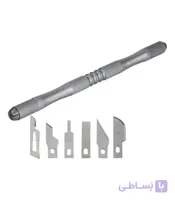 دسته تیغ 8 در 1 ریلایف RL-101B ا دسته تیغ ریلایف با تیغ کاتری مخصوص کار روی برد های الکترونیک