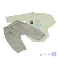 بادی شلوار nini poosh گلدوزی پروانه