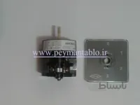 سلکتور یک پل سه حالته (3-2-1-0) با صفر 40 آمپر تک فاز (KAVEH) ا کلید سلکتور یک پل سه حالته با صفر (3-2-1-0) 40 آمپر تک فاز (KAVEH) کد کالا (A40CMO13)