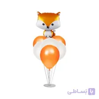 استند بادکنک 7 شاخه طرح روباه مدل STA300