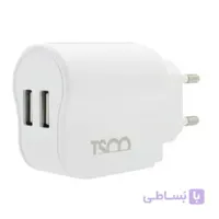 شارژر دیواری دو پورت تسکو مدل TTC 48 همراه با کابل MicroUSB طول 1 متر