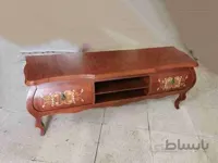 میز تلویزیون چوبی مدل خمره ای دو کشو ۱۶۰ کد ۱۰۲۲۱۸