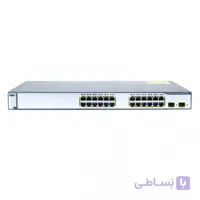 سوئیچ 24 پورت سیسکو مدل WS-C3750-24PS-S ا Cisco WS-C3750-24PS-S 24-Port Switch