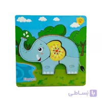 پازل چوبی طرح فیل