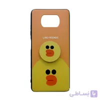 مشخصات قاب گارد شیایومی POCO X3 پاپ سوکت دار طرح LINE FRIENDS
