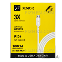 کابل شارژ میکرو کی اف سنیور USB to Micro Cable KF SENIOR M-20