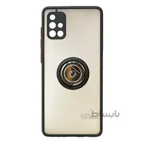 قاب محافظ مات انگشتی سامسونگ آ71 4جی Translucent Matte Hybrid Ring Case samsung a71 4Gمشکی