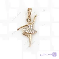 آویز گردنبند ژوپینگ (طرح بالرین) 1025