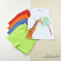 تاپ شلوارک پسرانه بچه گانه زرافه کد 2397