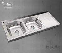 سینک ظرفشویی استیل میلان مدل 3016