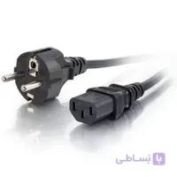 کابل برق سه پین منبع تغذیه کامپیوتر دی-نت طول 1.8 متر