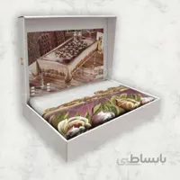 رومیزی ناهارخوری 8 نفره ترک ساغول مستطیلی ST-090