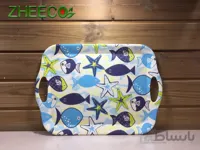 سینی مستطیل بامبو طرح ماهی