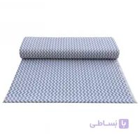 پارچه ملافه کتان خالص طرح زیگزاگ