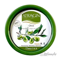 کرم مرطوب کننده کاسه ای حاوی روغن زیتون عطرآگین