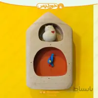 ساعت کودک کد C2 گربه قلبی (عمودی خونه)