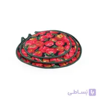 دمکن 3 تکه بدون کش رزین تاژ چاپی طرح سیب