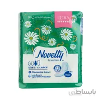 نوار بهداشتی بسیار نازک کتانی خیلی بزرگ ناولتی 8 عدد ا Novelty Ultra Linen Women Pad X Large 8 Pads