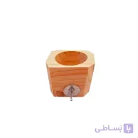 دانخوری چوبی ۸ضلعی پرنده سایز کوچک